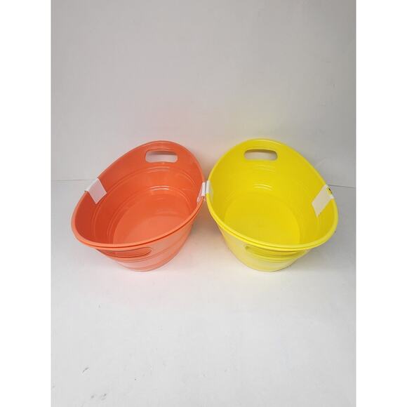 Plastic Organizer Multi-Purpose Small Storage Baskets with Handles 4 Pack - Picture 1 of 2